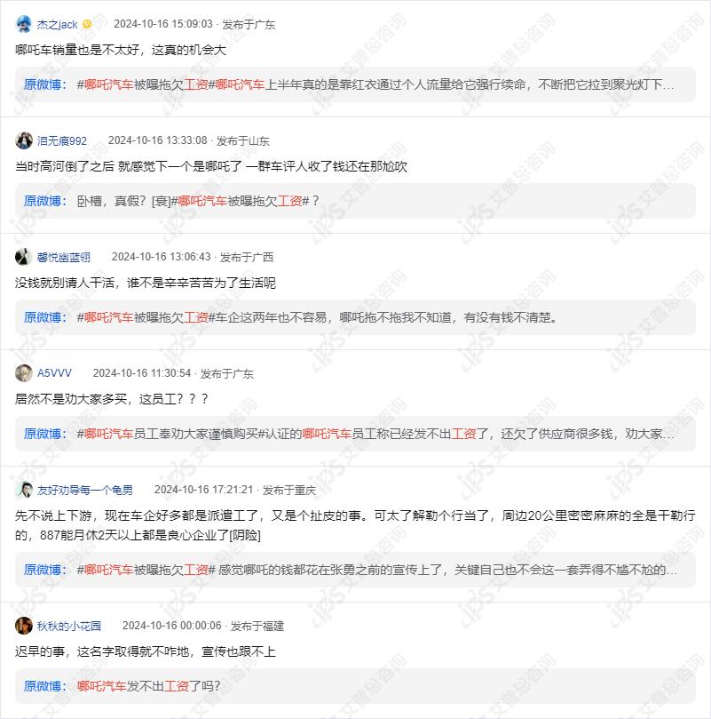 哪吒汽车拖欠工资事件舆情分析报告(图14)