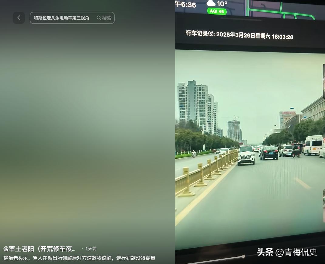 大爷开老头乐逆行，遭特斯拉车主魔法攻击，众人吃瓜，结局很舒适(图21)