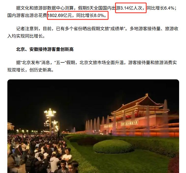 五一热门旅游城市排名：北京209亿垫底，四川235亿第二，榜一是谁(图3)