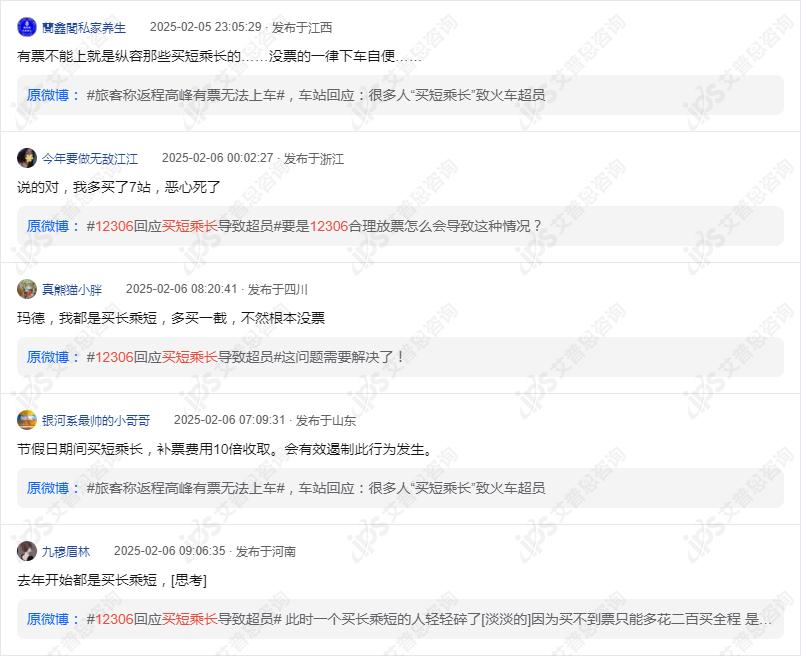 舆情报告｜12306买短乘长导致超员事件舆情分析报告(图14)