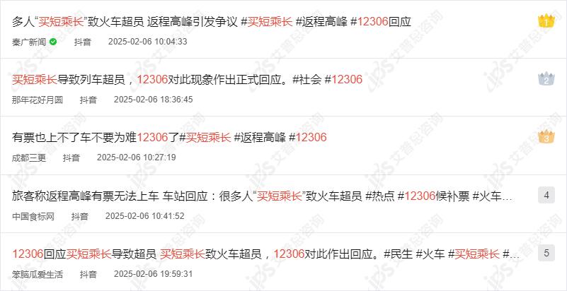 舆情报告｜12306买短乘长导致超员事件舆情分析报告(图22)