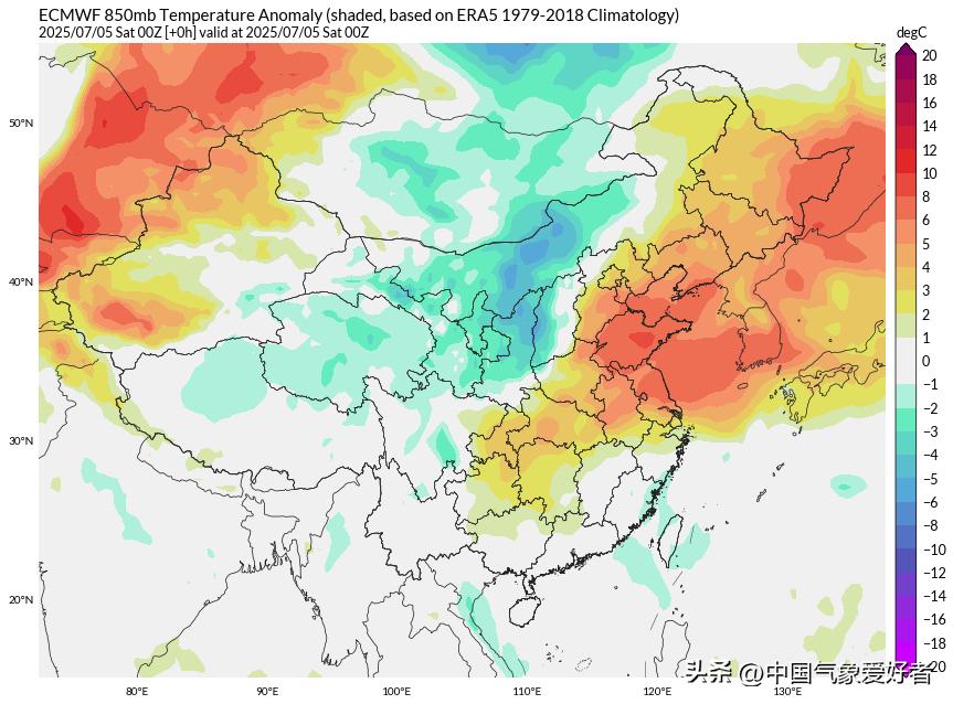大范围牛舔型高温突降北方,多地破纪录气候乱套？分析:暂副高异常(图6)